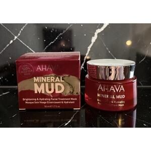 AHAVA Mineral Mud Brightening & Hydrating Facial Treatment Mask 50 mL NIB/SEALED